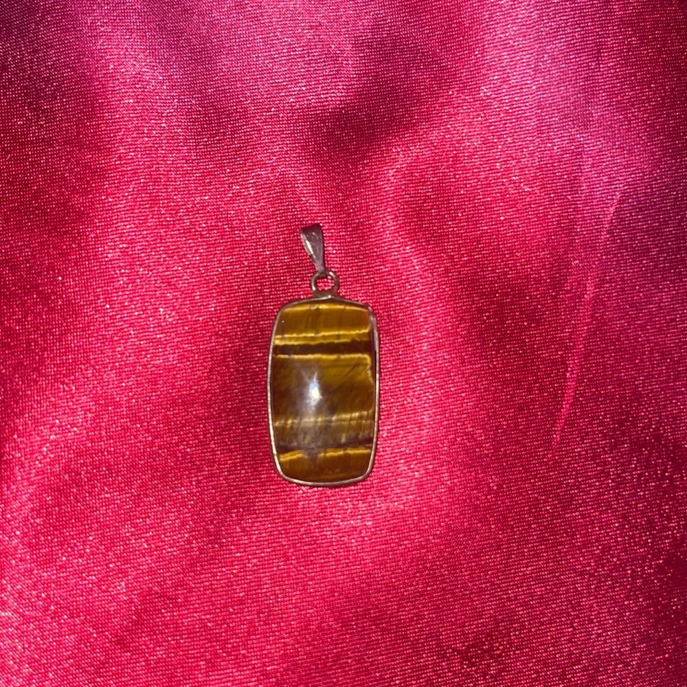 Practical Magic Gillian's Toger's Eye Pendant (comes with silver chain)